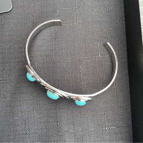 Turquoise Stone Cuff Bracelet - Picture 4 of 4